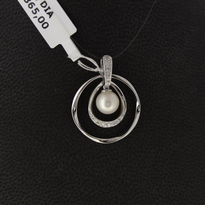 Juweel Dulci Nea hanger 18K witgoud PTXP-0969-X1/0.06CT 'OTL' 