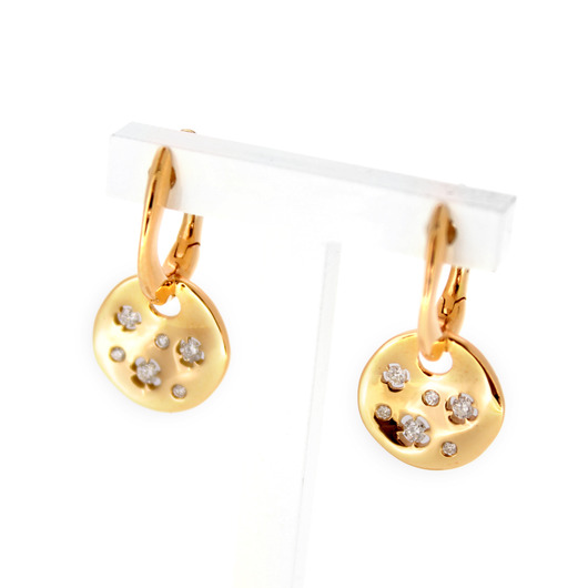 Juweel Roca-Atelier oorbellen 18K geelgoud R4906B-0.18CT 'OTL' Juweel Roca-Atelier oorbellen 18K geelgoud R4906B-0.18CT 'OTL'