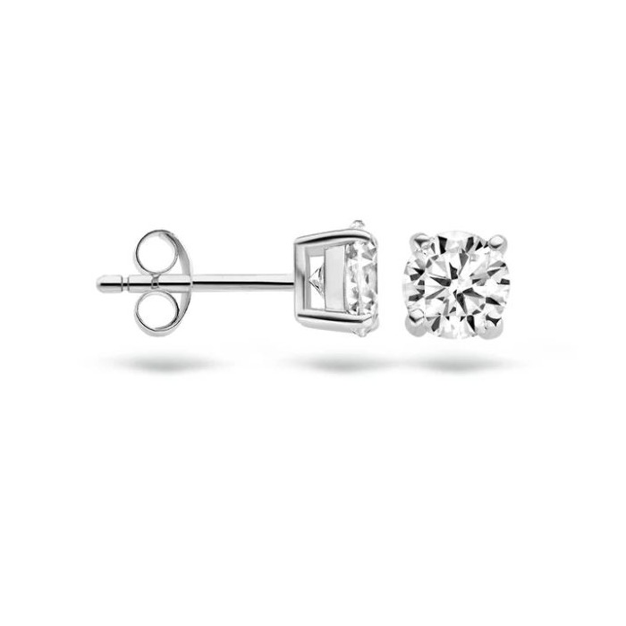 Juweel Blush Oorbellen 14K Witgoud Zirconium 7014WZI 
