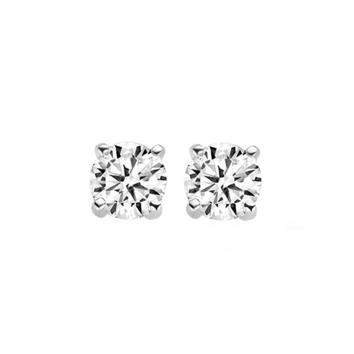 Juweel Blush Oorbellen 14K Witgoud Zirconium 7014WZI 