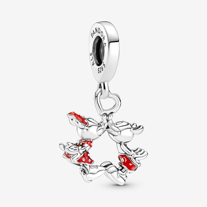 Juweel Pandora Disney Mickey Mouse & Minnie Mouse Kus Hangende Bedel 790075C01 
