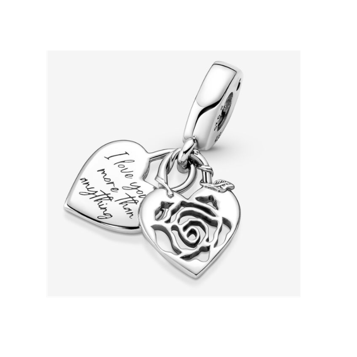 Juweel Pandora Moments Roos Hart Hangslot Hangende Bedel 790086C00 