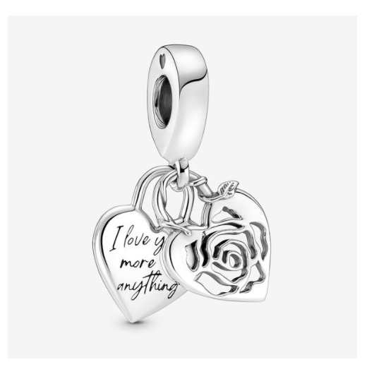 Juweel Pandora Moments Roos Hart Hangslot Hangende Bedel 790086C00 Juweel Pandora Moments Roos Hart Hangslot Hangende Bedel 790086C00