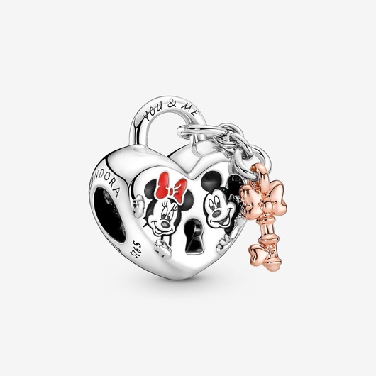 Juweel Pandora Disney Mickey Mouse & Minnie Mouse Hangslot Bedel 780109C01 
