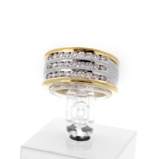 Juweel Ring bicolor goud 18 karaat Briljant '59977-916-TWDH' 
