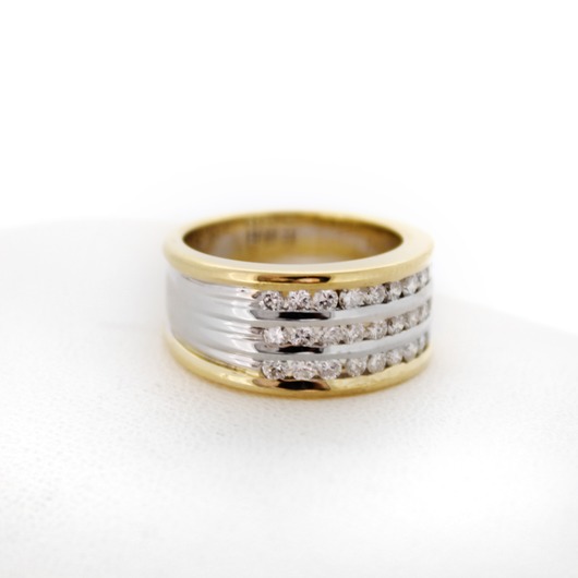 Juweel Ring bicolor goud 18 karaat Briljant '59977-916-TWDH' 