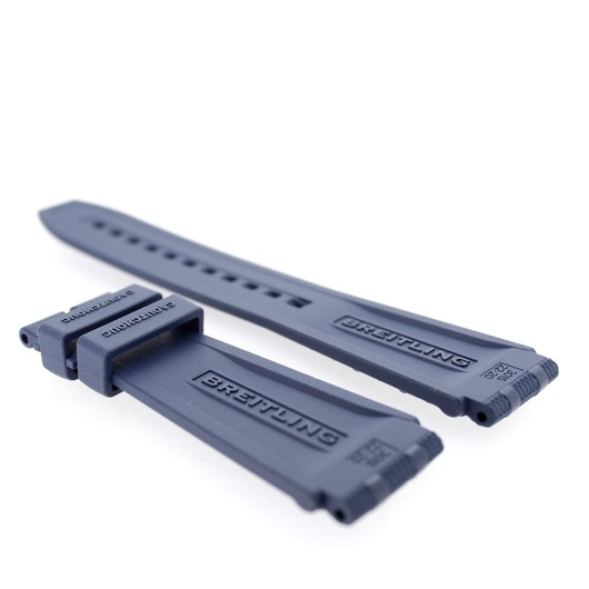  Breitling strap rubber rouleaux blue 22mm 301S