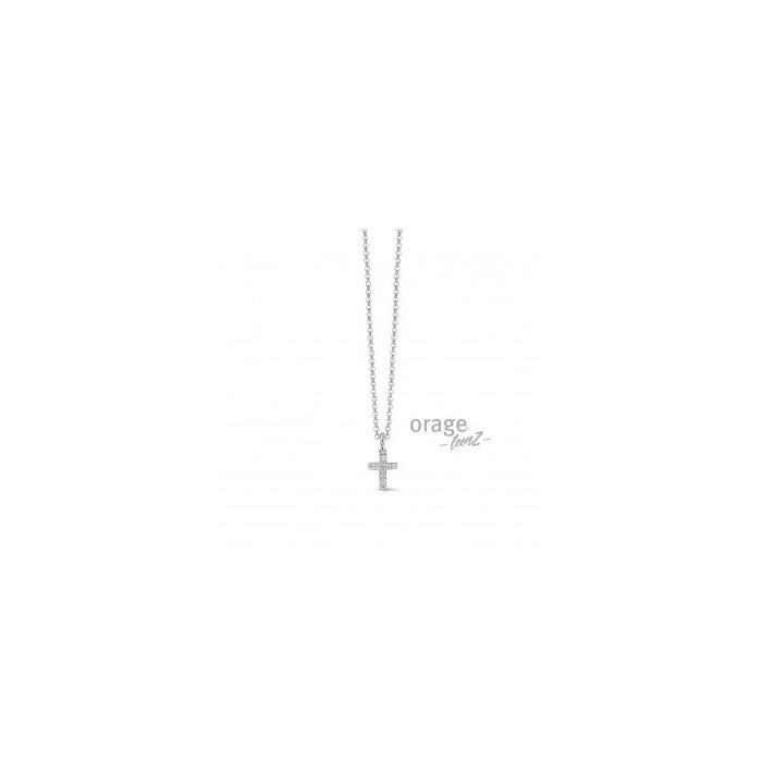 Juweel ORAGE TEENZ COLLIER ZILVER KRUIS T508 