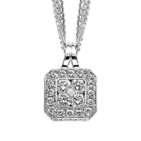 Juweel Flanders Hanger 18 karaat witgoud diamant 152H Juweel Flanders Hanger 18 karaat witgoud diamant 152H