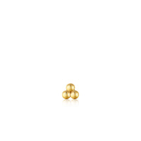 Juweel Ania Haie Ear Edit Goldplated Triple Ball Barbell Single earring E035-03G Juweel Ania Haie Ear Edit Goldplated Triple Ball Barbell Single earring E035-03G