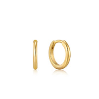 Juweel Ania Haie Ear Edit Goldplated Smooth Mini Hoop earrings E035-16G  Juweel Ania Haie Ear Edit Goldplated Smooth Mini Hoop earrings E035-16G