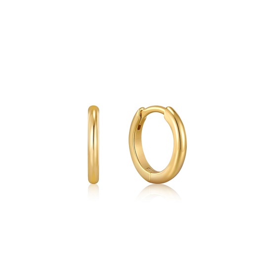 Juweel Ania Haie Ear Edit Goldplated Smooth Mini Hoop earrings E035-16G 