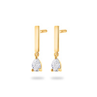 Juweel Beheyt Oorbellen 18K Geelgoud Diamant 063818/A/43  Juweel Beheyt Oorbellen 18K Geelgoud Diamant 063818/A/43