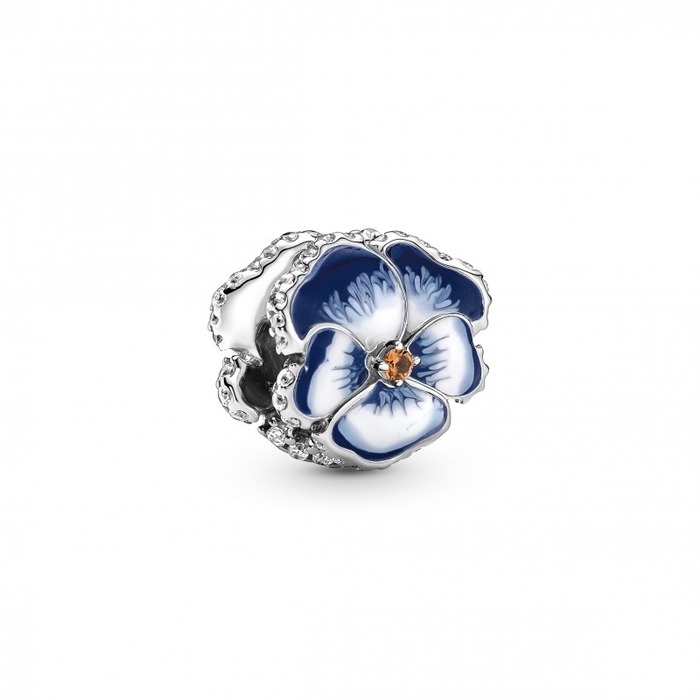 Juweel Pandora Pansy Shaded Blue Viooltje Bedel Zilver925 790777C02