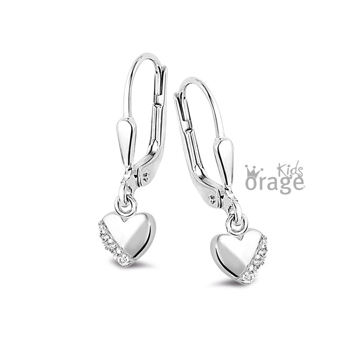 Juweel ORAGE KIDS OORSTEKERS HART K2585-K2202