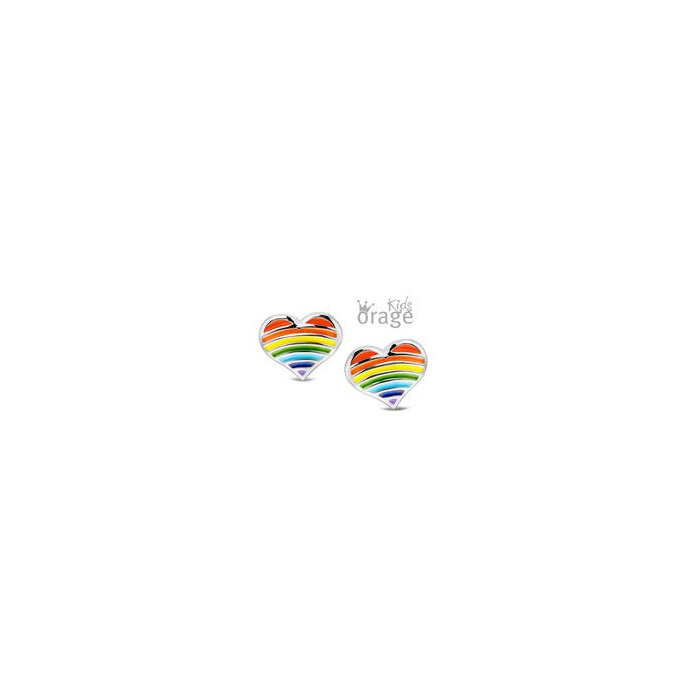 Juweel ORAGE KIDS OORSTEKERS HART MULTICOLOR K2616-K2403