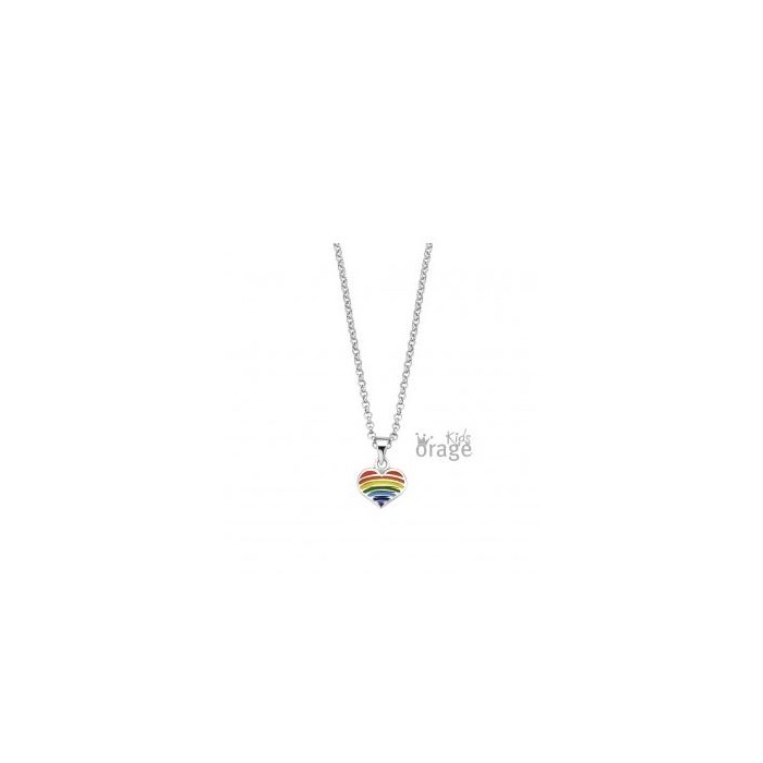 Juweel ORAGE KIDS KETTING MET HANGER HART MULTICOLOR K2615-K2404