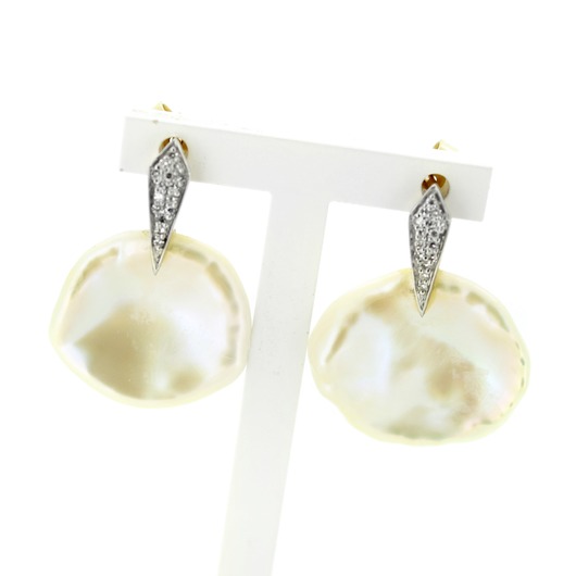 Juweel Oorbellen geelgoud 18 karaat briljant '60399-940-TWDH' 