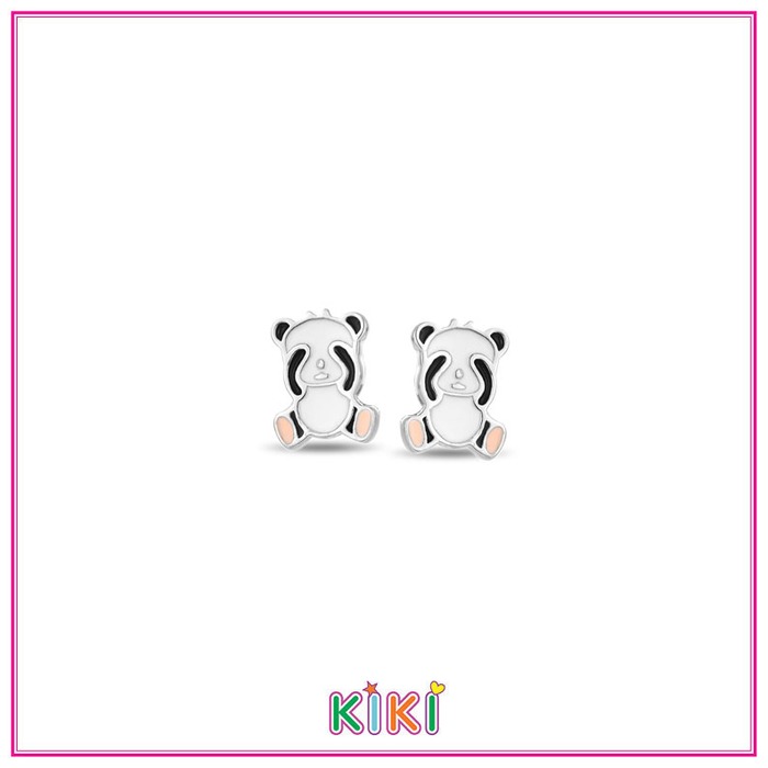 Juweel Kiki Oorbellen Panda Zilver925 65007R 