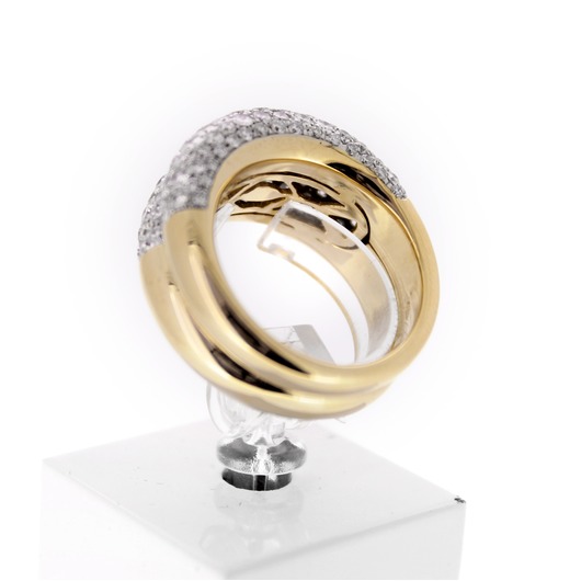 Juweel Ring bicolor goud 18 karaat Briljant '61123-1015-TWDH' 