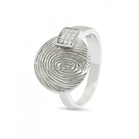 Juweel See You Vingerafdruk Ring Zilver925 413S  Juweel See You Vingerafdruk Ring Zilver925 413S