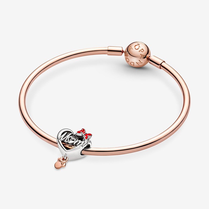 Juweel Pandora Disney Minnie Mouse Mum Heart Charm 781142C01