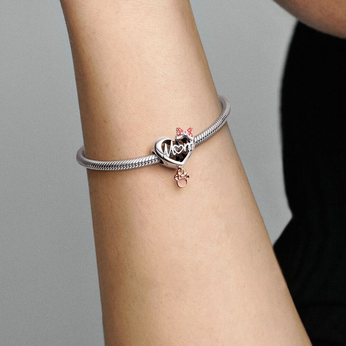 Juweel Pandora Disney Minnie Mouse Mum Heart Charm 781142C01