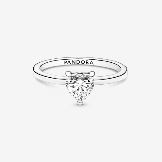 Juweel Pandora Sparkling-Heart-Solitaire-Ring 191165C01 