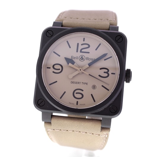 Horloge Bell & Ross Ceramic Desert Type BR03-92-CBL '62207-569-TWDH' 