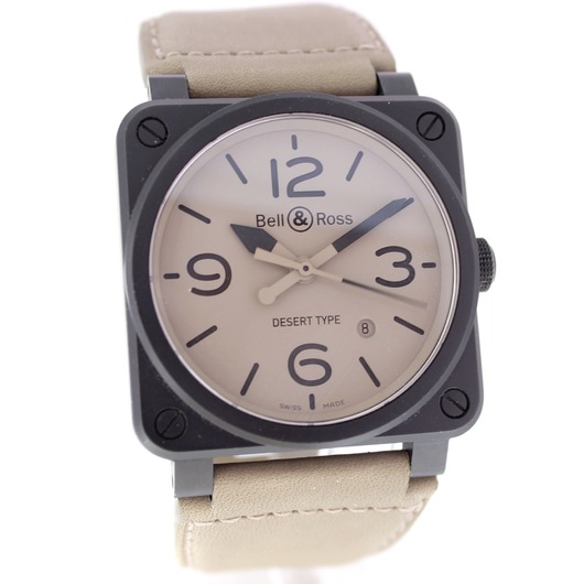 Horloge Bell & Ross Ceramic Desert Type BR03-92-CBL '62207-569-TWDH' 