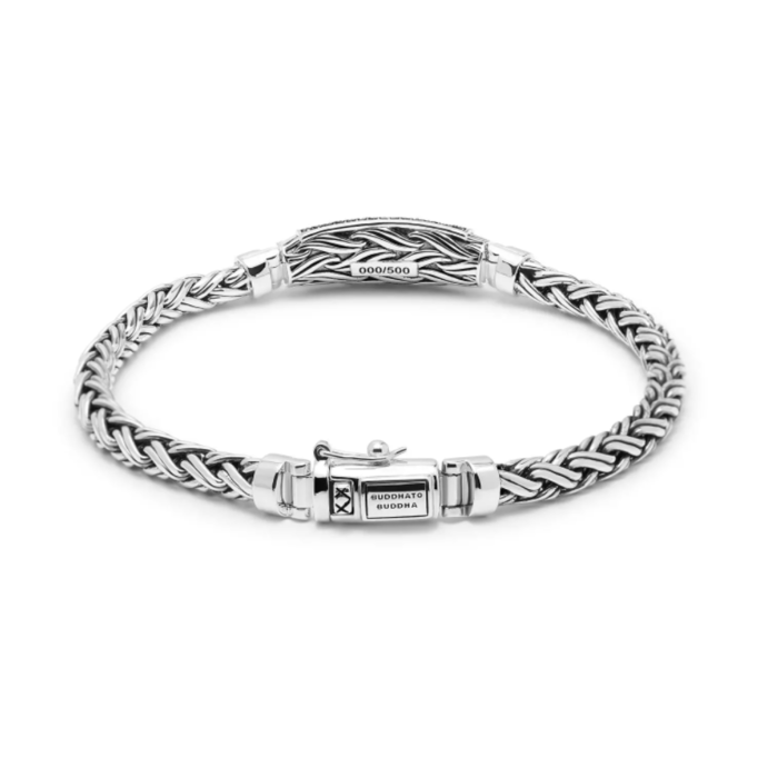 Juweel BUDDHA TO BUDDHA KATJA XS BLACK SPINEL LIMITED BRACELET SILVER GOLD 14K J173
