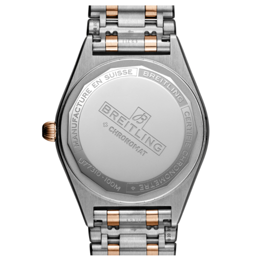 Horloge Breitling Chronomat 32 Quartz diamonds Gold Steel 18K U77310591A2U1 