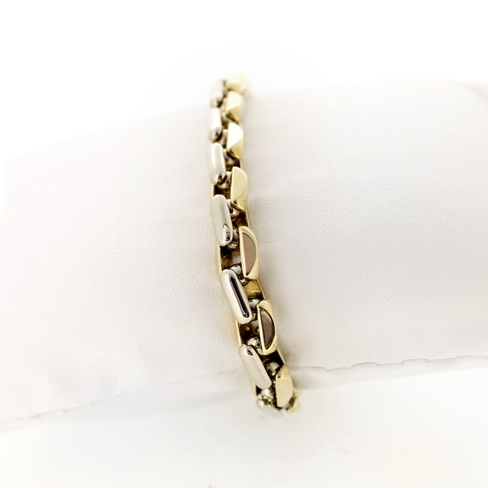 Juweel Baraka Armband Bicolor wit & geelgoud 18karaat '62966-1030-TWDH'