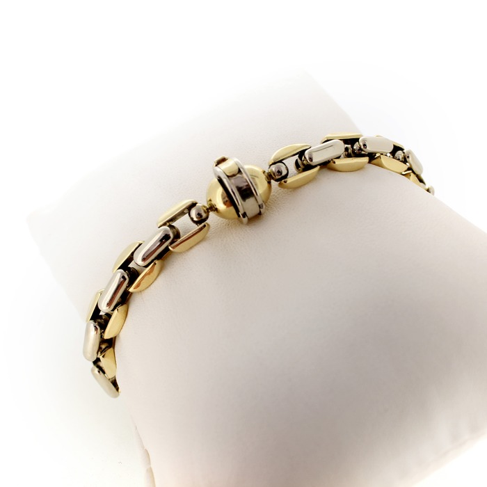Juweel Baraka Armband Bicolor wit & geelgoud 18karaat '62966-1030-TWDH'