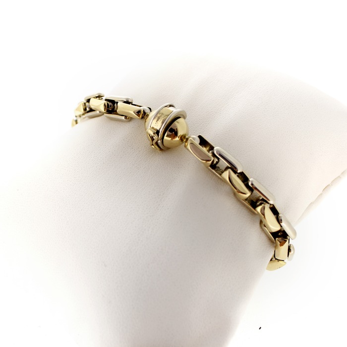 Juweel Baraka Armband Bicolor wit & geelgoud 18karaat '62966-1030-TWDH'