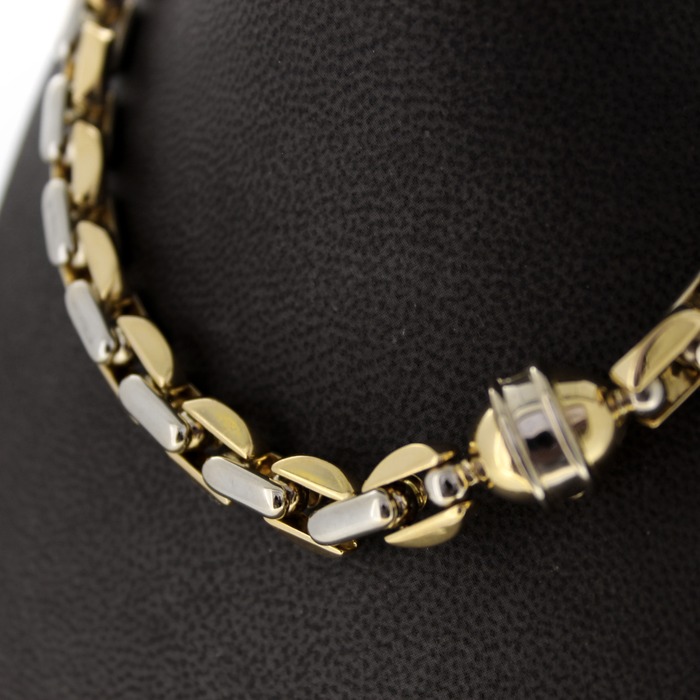 Juweel Baraka Collier bicolor wit en geelgoud 18 karaat '62964-1031-TWDH'