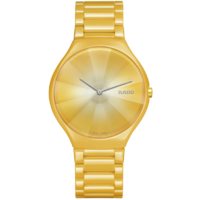 Horloge Rado True Thinline Great Gardens of the World Yellow Summer R27122252 Horloge Rado True Thinline Great Gardens of the World Yellow Summer R27122252