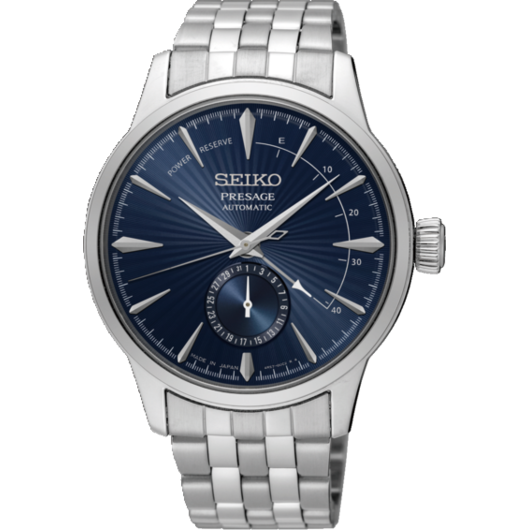 Horloge SEIKO PRESAGE HEREN AUTOMATIC STAAL BLAUW SSA347J1