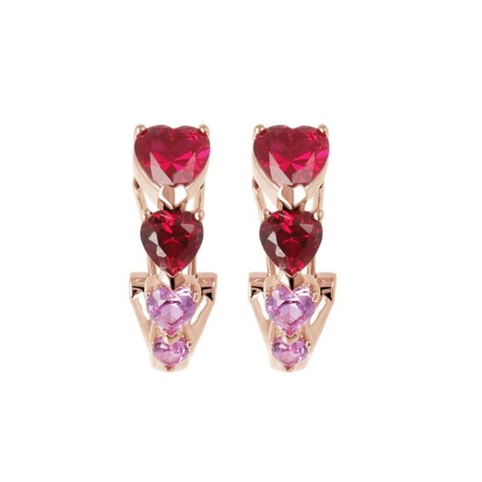 Juweel BRONZALLURE ALTISSIMA VALENTINE DAY OORSTEKERS WSBZ02000.RED