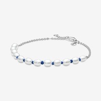 Juweel Pandora Freshwater Cultured Pearl Blue Cord Chain Bracelet 591689C01 Juweel Pandora Freshwater Cultured Pearl Blue Cord Chain Bracelet 591689C01