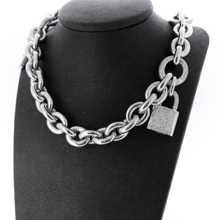 Juweel Collier witgoud 18karaat briljanten '62967-1034-TWDH'