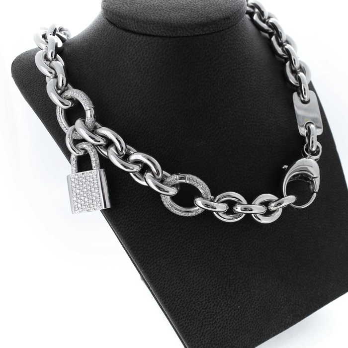 Juweel Collier witgoud 18karaat briljanten '62967-1034-TWDH'