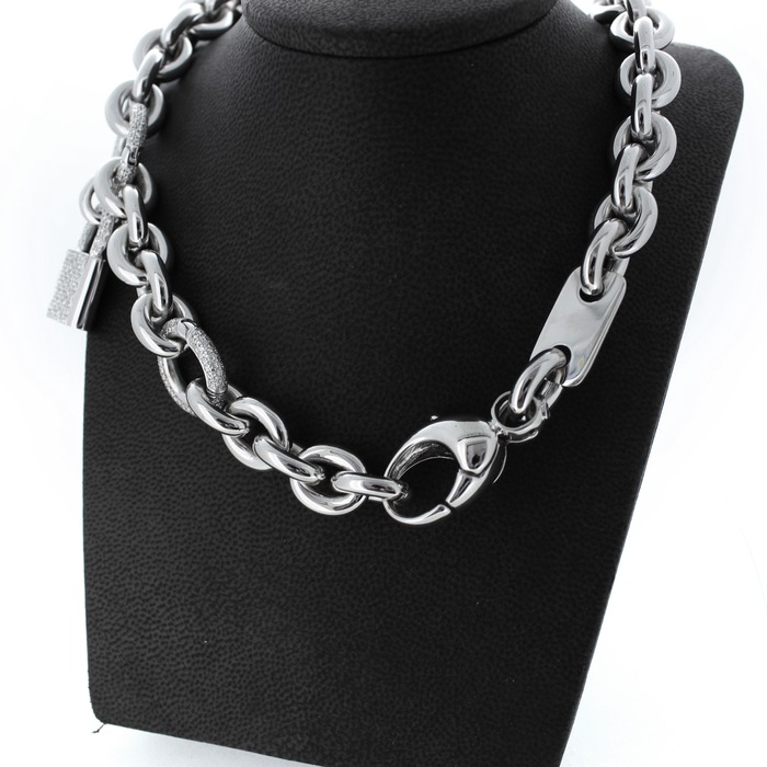 Juweel Collier witgoud 18karaat briljanten '62967-1034-TWDH'