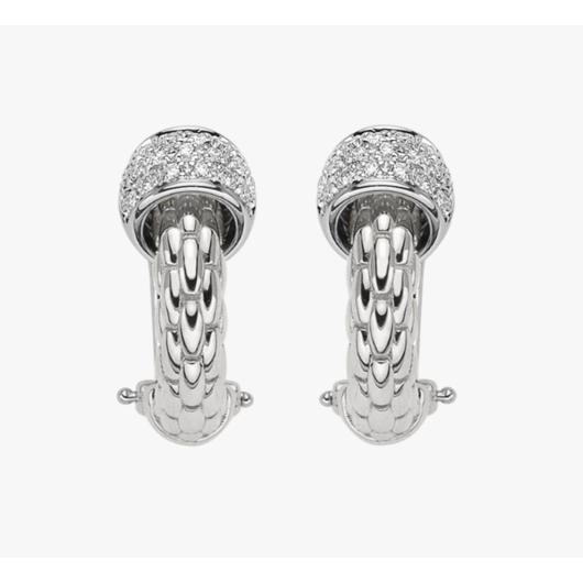 Juweel Fopé Solo Oorstekers 18karaat witgoud OR634 BBR W  Juweel Fopé Solo Oorstekers 18karaat witgoud OR634 BBR W