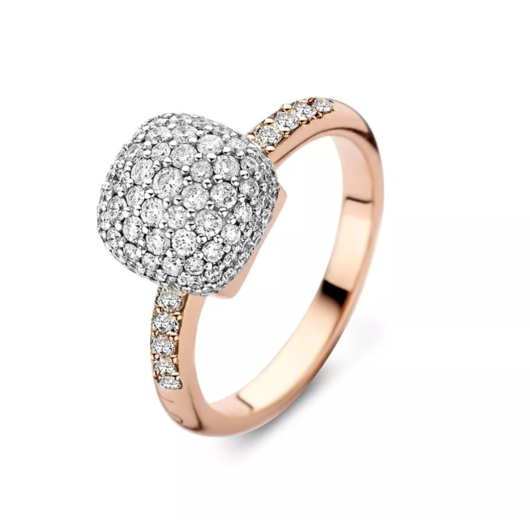 Juweel Bigli Mini Sweety Ring 18K Rosé Goud Briljant 23R194RWDIA Juweel Bigli Mini Sweety Ring 18K Rosé Goud Briljant 23R194RWDIA