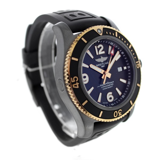 Horloge BREITLING SUPEROCEAN AUTOMATIC 46 BLACKSTEEL/GOLD U17368221B1S1