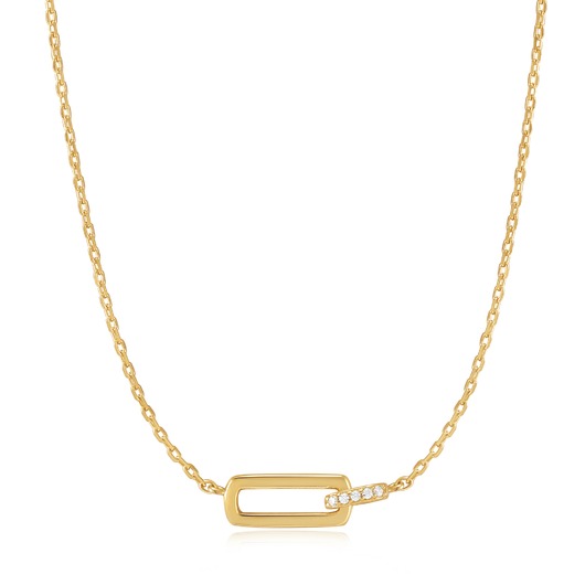 Juweel Ania Haie Glam Rock Goldplated Glam Interlock Necklace N037-01G