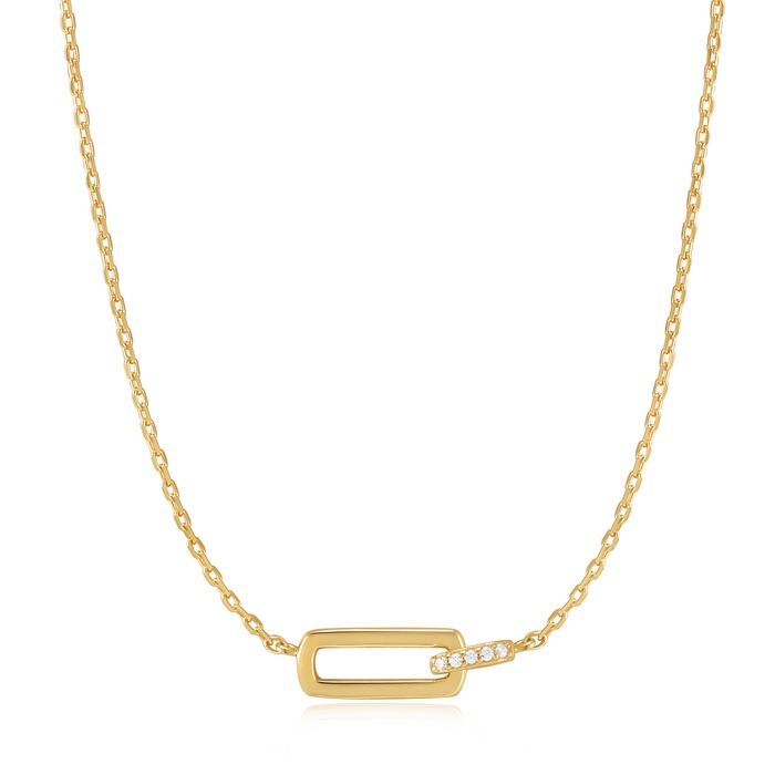 Juweel Ania Haie Glam Rock Goldplated Glam Interlock Necklace N037-01G