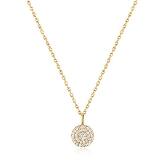 Juweel Ania Haie Glam Rock Goldplated Glam Disc Pendant Necklace N037-03G Juweel Ania Haie Glam Rock Goldplated Glam Disc Pendant Necklace N037-03G