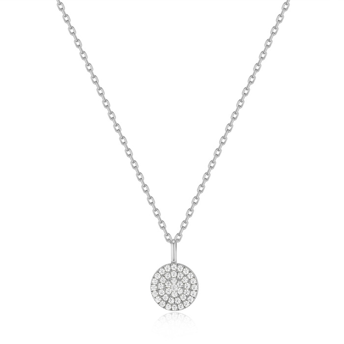 Juweel Ania Haie Glam Rock Silver Glam Disc Pendant Necklace N037-03H